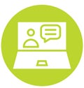 Live Call Isolated Vector Icon That can be easily Modified or Edited.