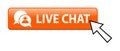 Live chat button Royalty Free Stock Photo