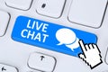 Live Chat contact communication customer service message