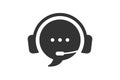 Live chat icon. Online web support system. Call center icon. Consept of live chat, messages of speech bubble with dots and Royalty Free Stock Photo