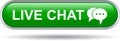 Live chat icon web button green Royalty Free Stock Photo