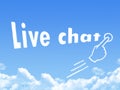 Live chat message cloud shape Royalty Free Stock Photo