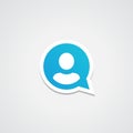 Live Chat Sticker Icon