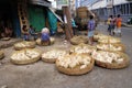 Live chickens for sale on the market in Kolkata Royalty Free Stock Photo