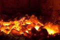 Live coals Royalty Free Stock Photo