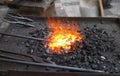 Live coals Royalty Free Stock Photo