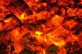 Live coals Royalty Free Stock Photo