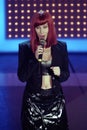 Live concert of Cher at the Ariston Theater during the Sanremo Giovani Festival Royalty Free Stock Photo