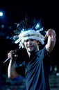 Live concert of the Jason Kay , singer of the Jamiroquai group at the Arena