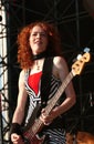 Live concert of Melissa Auf der Maur at the Independent Days Festival in the Arena Parco Nord