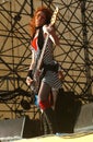 Live concert of Melissa Auf der Maur at the Independent Days Festival in the Arena Parco Nord