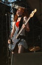 Live concert of Melissa Auf der Maur at the Independent Days Festival in the Arena Parco Nord