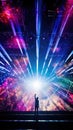 Live concert performance uplifted by AI& x27;s mastery over dynamic lighting effects