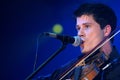 Live concert of the Seth Lakeman, the singer during the