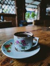 live a day of traditional coffee taste Royalty Free Stock Photo