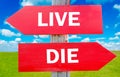 Live or die Royalty Free Stock Photo