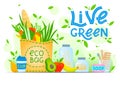 Live green - eco concept