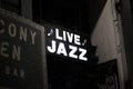 Live JAzz Sign from New Orleans