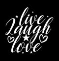 live laugh love happiness t shirt heart lover