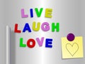 Live laugh love Royalty Free Stock Photo