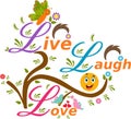 Live Laugh Love illustration