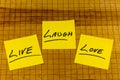 Live laugh love together happy message happiness valentine greeting