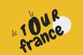 Tour de France logo o Royalty Free Stock Photo