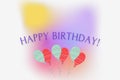 Happy birthday abstract word Royalty Free Stock Photo