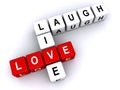 Live love laugh Royalty Free Stock Photo