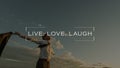 Live, love, laugh sign Royalty Free Stock Photo