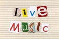 Live music concert song entertainment musical sound stage enjoyment Royalty Free Stock Photo