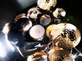 Live music and drummer.Music instrument Royalty Free Stock Photo