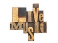 Live music isol Royalty Free Stock Photo