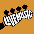 Live Music lettering