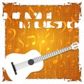 Live music musical background guitar and texture