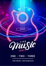 Live Music Party design template Royalty Free Stock Photo