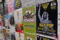 Live music posters iggy pop Royalty Free Stock Photo