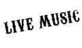 Live Music rubber stamp