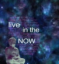 Live in the NOW word cloud