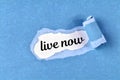 Live now word Royalty Free Stock Photo