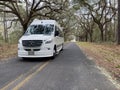 A live oak tree tunnel on Kiawah Island in South Carolina