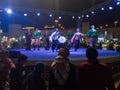 Live performance of Jordanian traditional Dabke dance and art in Sheikh Zayed Heritage Festival, a tourist attraction in Abu Dhabi