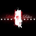 Live Poker background with game elements