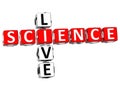 Live Science Crossword Royalty Free Stock Photo