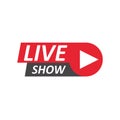 Live Show sign, emblem, logo