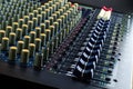 Live Sound Mixers and music studio thai Royalty Free Stock Photo