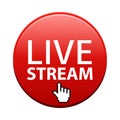 Live stream button Royalty Free Stock Photo