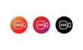 Live stream button icon set. Live button in social media concept. Layout web button live streaming. Live symbol, badge, sign, Royalty Free Stock Photo