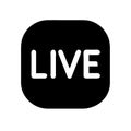 Live stream icon Royalty Free Stock Photo