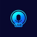 Live stream, online session icon for web